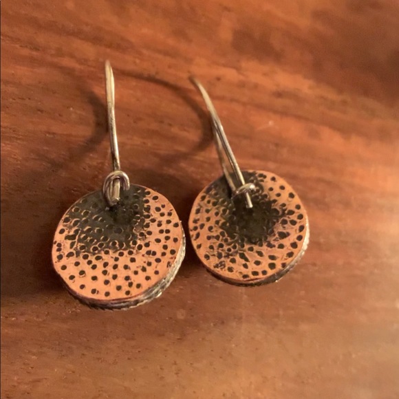 Antique Style Blue Angelite Tpz Infinity Earrings - Picture 3 of 10